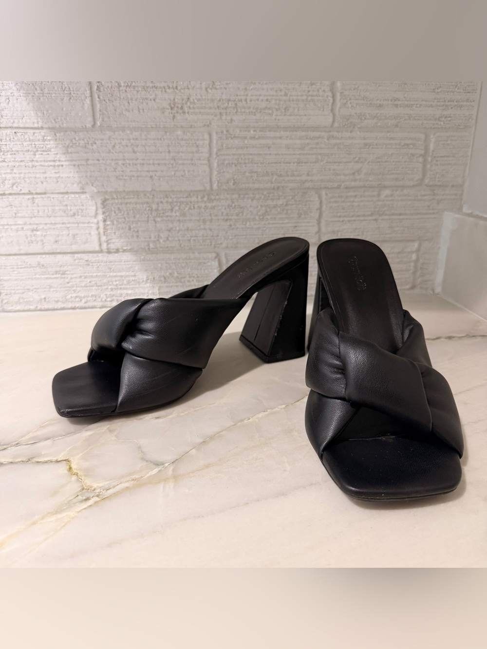 Black Block Heel Sandal Minimalist Capsule Elevated Neutral Chic Timeless